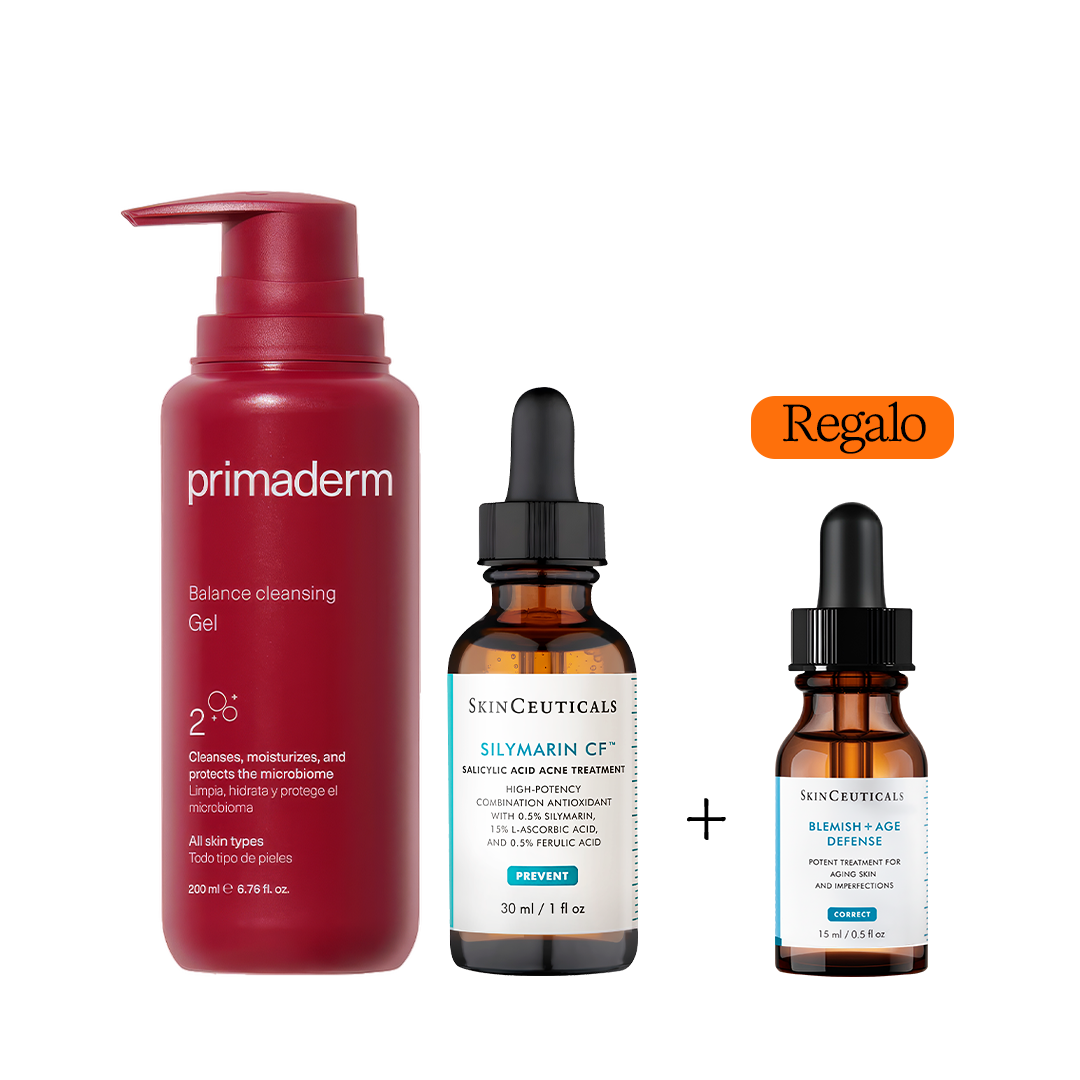 Pack Multi Marca Acné Hormonal: Silymarin+Cleansing Balanced Gel+Collection Blemish