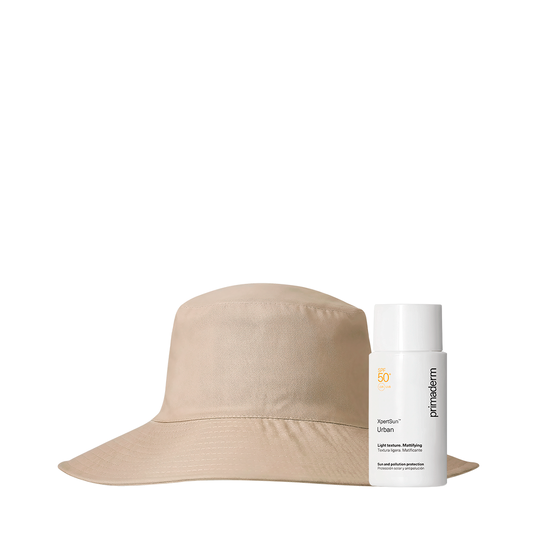 Pack del Solar - Primaderm XPERT SUN + Sombrero California Arena