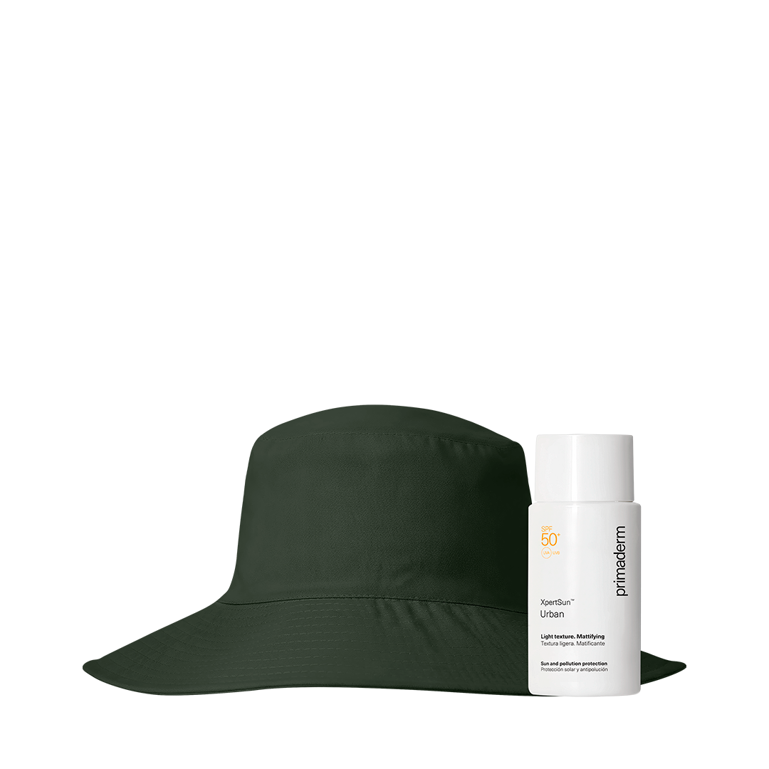 Pack del Solar - Primaderm XPERT SUN + Sombrero California Verde Militar