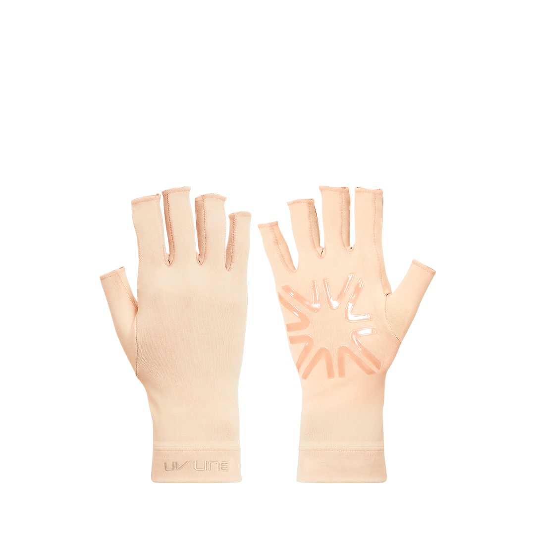 UV Line - Guantes Dedos Largos SPF50+ Talla M - Beige