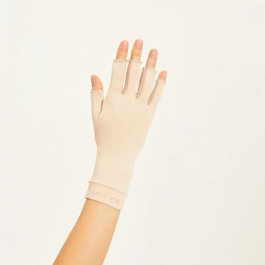 UV Line - Guantes Dedos Largos SPF50+ Talla M - Beige