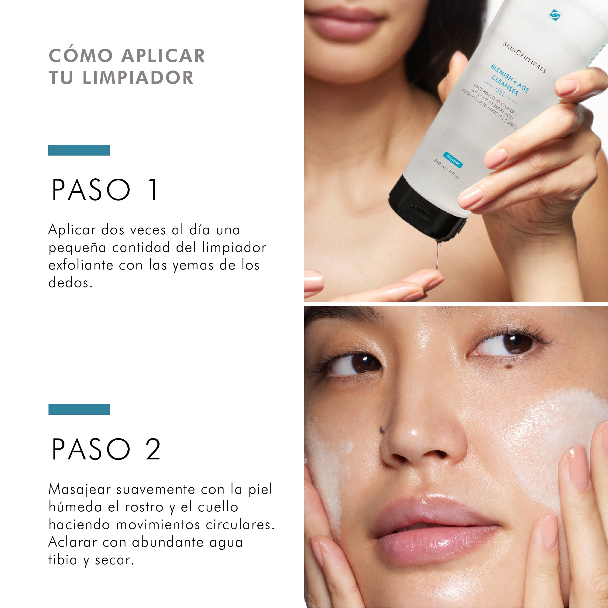 Skinceuticals Gel Limpiador Exfoliante Blemish+Age Cleanser Gel