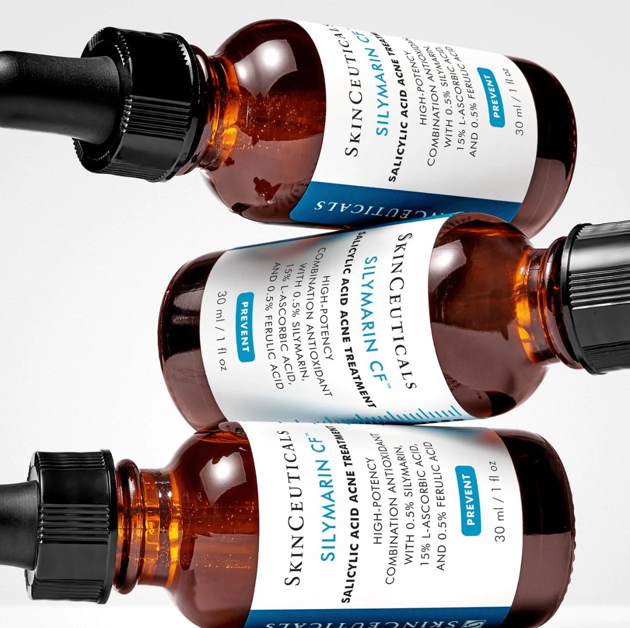 Pack Acné Tardío Skinceuticals Sérum Antioxidante Silymarin CF y Blemish and Age Collection Size