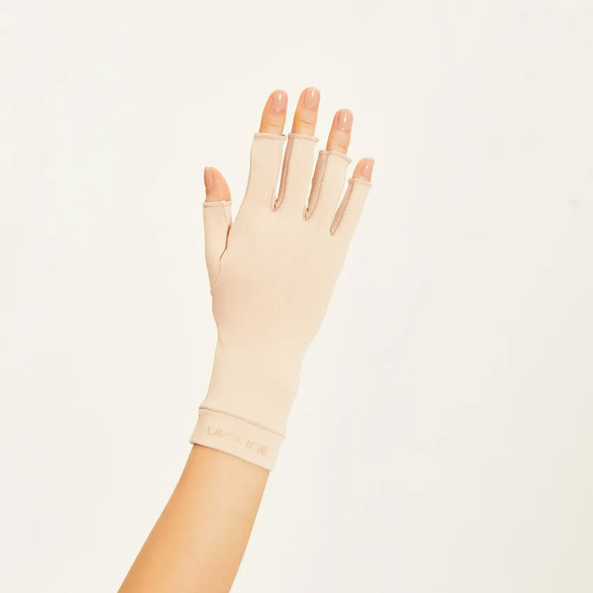 UV Line - Guantes Dedos Largos SPF50+ Talla P - Beige