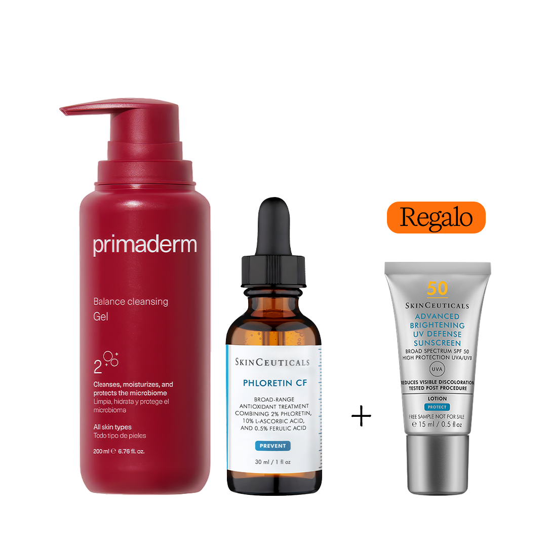 Pack Multi Marcha Anti Manchas Skinceuticals Phlorentin + Balance Cleansing Gel + Collection advanced Brightening
