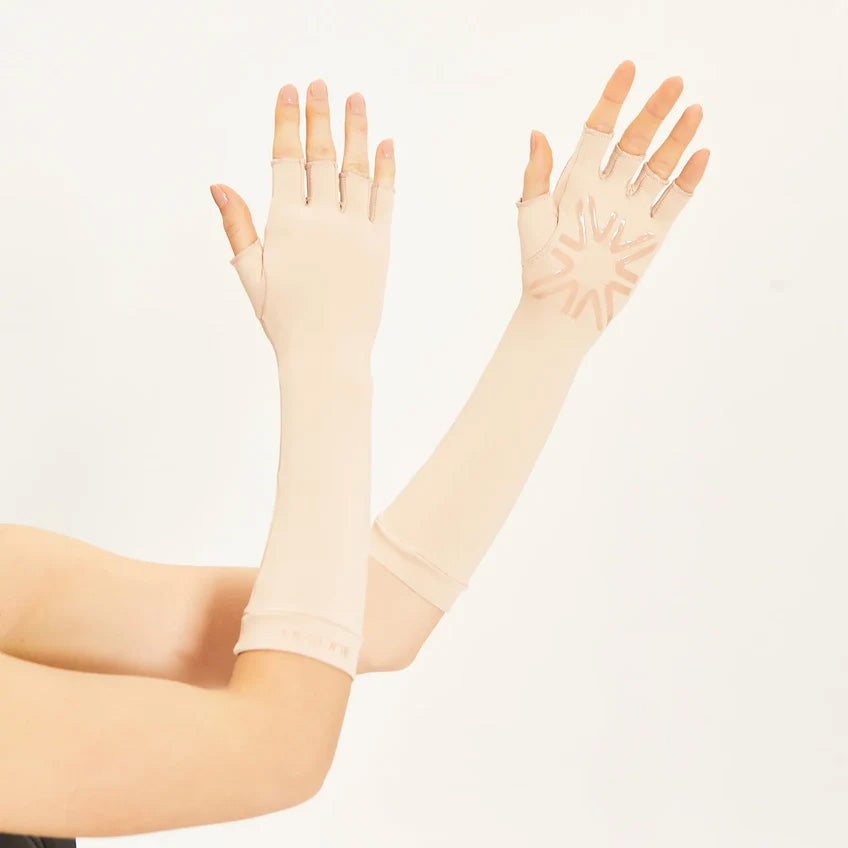 Uv Line - Guantes Largos SPF50+ 
Beige Talla M